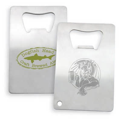 Stainless Credit Card Bottle Opener - Includes Decoration K277_PB