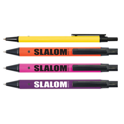 Slalom Flat Aluminium Pen - Includes Decoration LL3290_LLPRINT