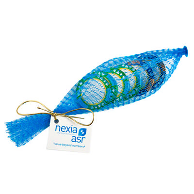 Chocolate Poker Chips in Mesh Bag X6 (CC012D_CONF)