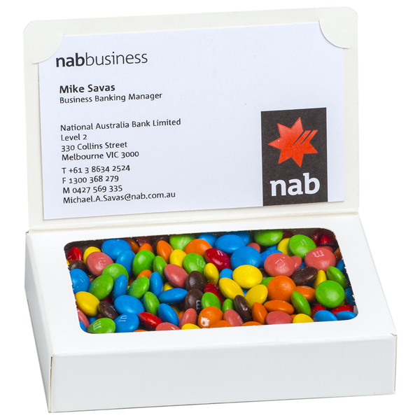 Bizcard Box with 50g M&M bag (CC069D_CONF)
