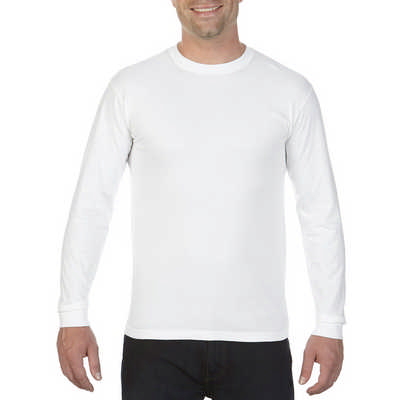 Adult Heavyweight Long Sleeve T-shirt 6014_WHITE_GILD
