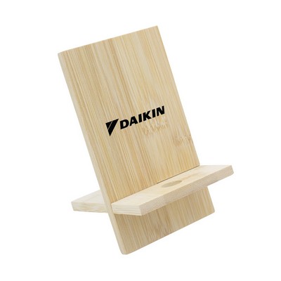 Groove Bamboo Phone Stand