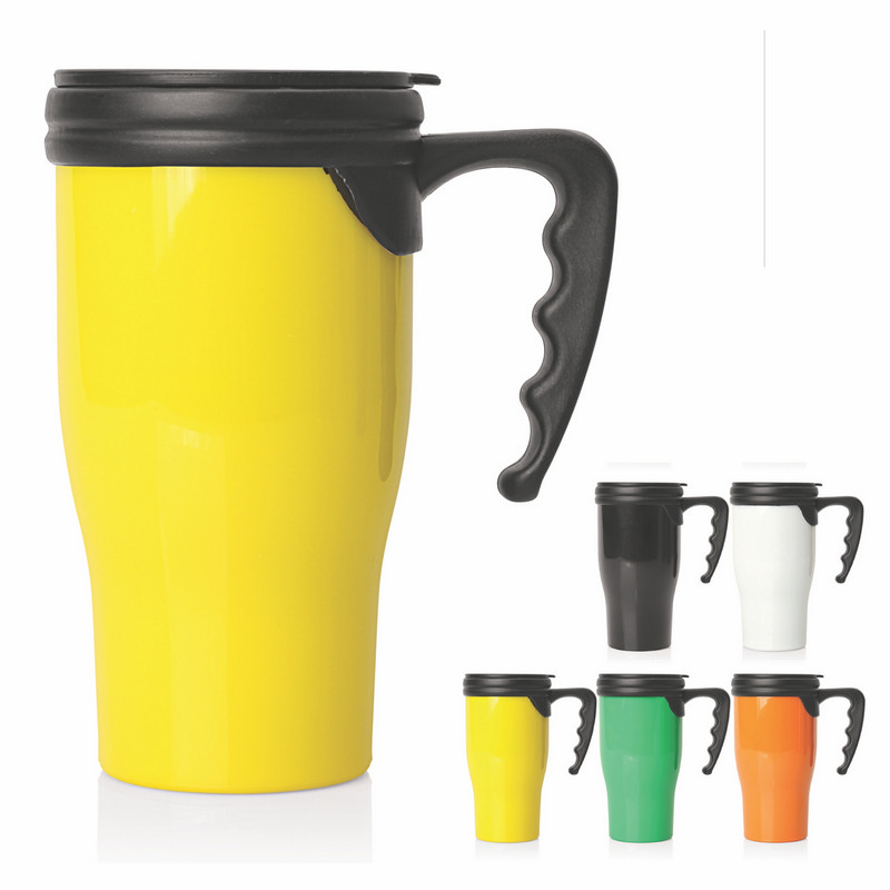 Travel Mug Plastic Double Wall 475ml (M229_GL_DEC)