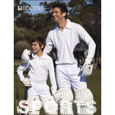 Kids Long Sleeve Cricket Polo CP1214_BOC