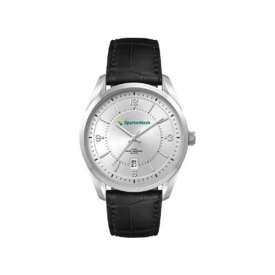 Mens Casual Dress Watch, Leather Strap