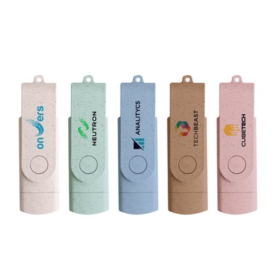 Double-end Eco Swivel Type C Flash Drive